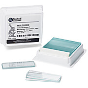 United Scientific® Microscope Slides, Glass, Plain, Rounded Corner, 3" X 1", Pk/72