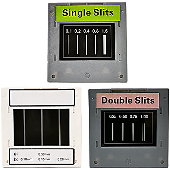 United Scientific® Single and Double Slit Set of 3
