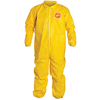 Tychem® 2000 Coveralls with Collar, Elastic Wrists & Ankles (Serged Seams)