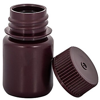 EZLabpure™ Wide Mouth HDPE Amber Reagent Bottles