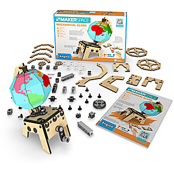 United Scientific® Engino® MAKERSPACE DIY:  Mechanical Globe
