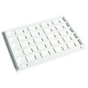 United Scientific® Microscope Slide Tray, Polystyrene, Pack Of 6