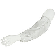 DuPont™ Tyvek Sleeve Cover, 18" Long. Elastic at Both Ends. White.