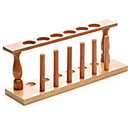 United Scientific® Wooden Test Tube Rack, 6-Tube