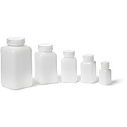 United Scientific® UniStore™ Wide Mouth Square Bottles, HDPE