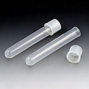 17x100mm Plastic Tubes with Dual Position Snap Cap