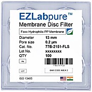 EZLabpure™ Polypropylene PP Membrane Disc Filters