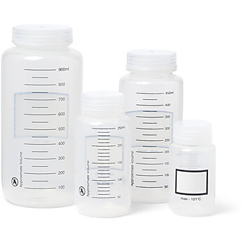United Scientific® UniStore™ Graduated Wide Mouth Bottles, PP
