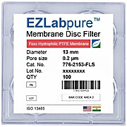 EZLabpure™ Hydrophilic PTFE Membrane Disc Filters
