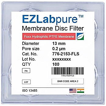 EZLabpure™ Hydrophilic PTFE Membrane Disc Filters
