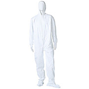DuPont™ Tyvek® IsoClean® IC105S Hooded Coverall option 00, White, size SM, 25/case