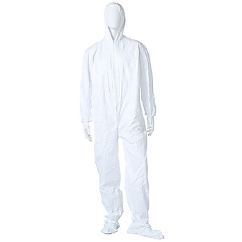 DuPont™ Tyvek® IsoClean® IC105S Hooded Coverall option 00, White, size SM, 25/case