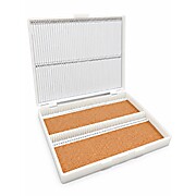 Microscope Slide Box Plastic, Holds 100 Slides