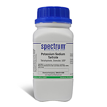Potassium Sodium Tartrate, Tetrahydrate, Granular, USP