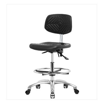 Clean Room Polyurethane Medium Bench Height Chairs