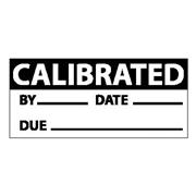 Calibrated Date & Initials Label