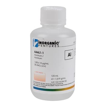 1000 ppm Aluminum for AA