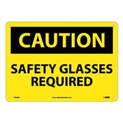 Caution, Safety Glasses Required Signs