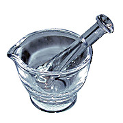 Lab Glass Mortar and Pestle