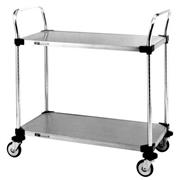MW100 Series Solid Shelf Stainless Steel Carts