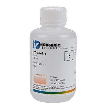 1000 ppm Sulfur as MSA for ICP