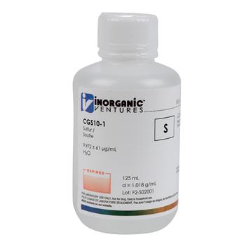 10,000 ppm Sulfur for ICP