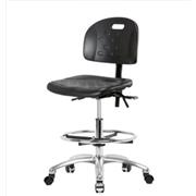 Industrial Polyurethane Medium Bench Height Chairs with Chrome Bases