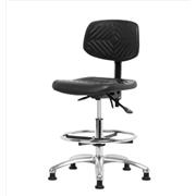 Polyurethane Medium Bench Height Chairs with Chrome Bases