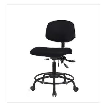 Vinyl Desk Height Chairs with Round Tube Bases