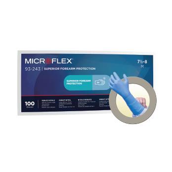 93-243 16" Extended Cuff Disposable Nitrile Gloves
