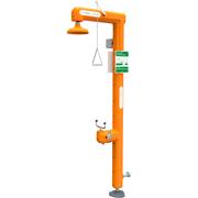 Heated Safety Station with Eyewash, Bottom Inlet, Rated for Class I, Division 2 Environment