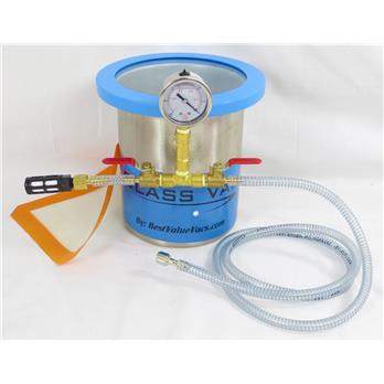 1.5 Gallon Tall Stainless Steel Vacuum Chamber