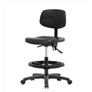 Polyurethane Medium Bench Height Chairs with Black Nylon Bases