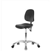 Polyurethane Desk Height Chairs, Medium Back, with Chrome Bases