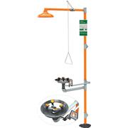 Plastic Shower Head Barrier-Free Safety Station with WideArea™ Eye/Face Wash