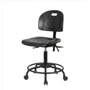 Industrial Polyurethane Medium Bench Height Chairs with Round Tube Bases