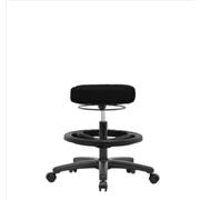 Fabric Medium Bench Height Stools with Black Nylon Bases