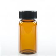 Amber Screw Thread Vials with Phenolic Cone Lined Caps