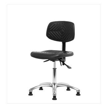 Polyurethane Desk Height Chairs with Chrome Bases
