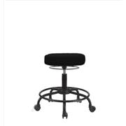 Fabric Desk Height Stools with Round Tube Bases