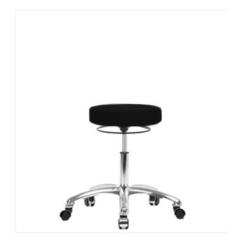 Vinyl Desk Height Stools with Chrome Bases