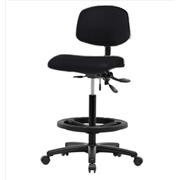 Vinyl High Bench Height Chairs with Black Nylon Bases
