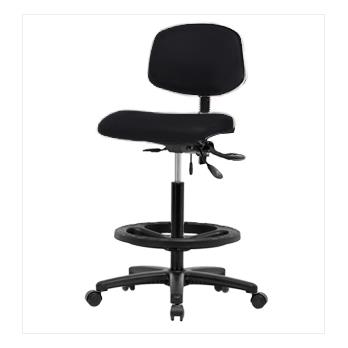 Vinyl High Bench Height Chairs with Black Nylon Bases