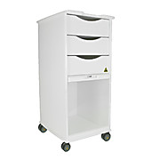 MRI White Polyethylene Core SP (Space Saving) Lab Carts