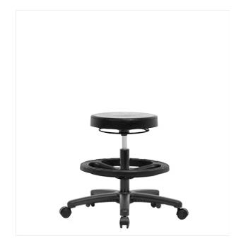 Polyurethane Medium Bench Height Stools with Black Nylon Bases