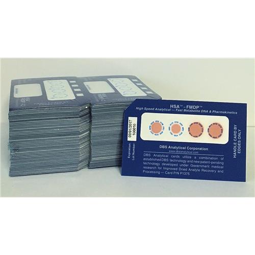 Dried Blood Spot or Specimen (DBS) Spotting Cards