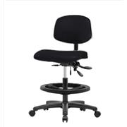 Vinyl Medium Bench Height Chairs with Black Nylon Bases