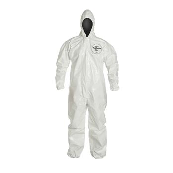 Tychem® 4000 Coveralls with Standard Fit Hood, Elastic Wrists & Ankles (Taped Seams)