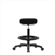 Fabric High Bench Height Stools with Black Nylon Bases