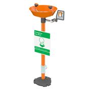 Plastic Bowl Pedestal-Mounted Eyewash
